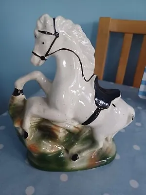 Buy Vintage/ Antique Staffordshire White Horse Figurine • 17£