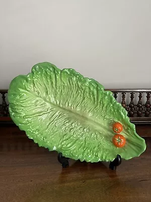 Buy Carlton Ware Green Lettuce Leaf /Cabbage And Red Tomato Dish Display Decorative • 14.99£