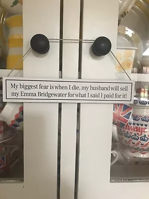 Buy Emma Bridgewater Fan  Wooden Sign Black Toast • 8.50£