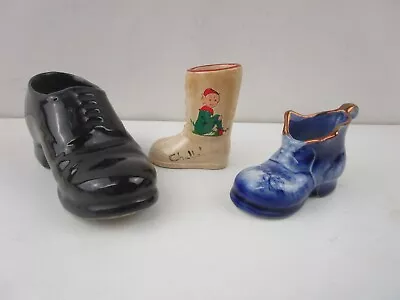 Buy 3 X Ceramic Model Shoe / Boot Sylvac, Mayfayre And Manor Ware • 9.95£