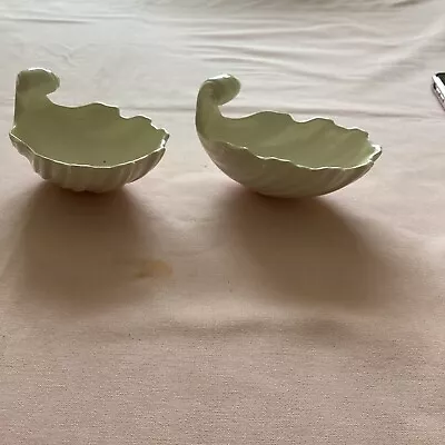 Buy 2 Shell Shaped Trinket Dishes In Creamware • 6£
