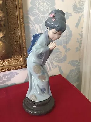 Buy Lladro 4989 Japanese Sayonara Geisha Girl Figurine • 30£