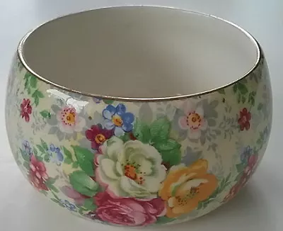 Buy Chintz Rose Time Lord Nelson Ware Hard To Find Open Round Sugar Vintage 1940's • 47.28£