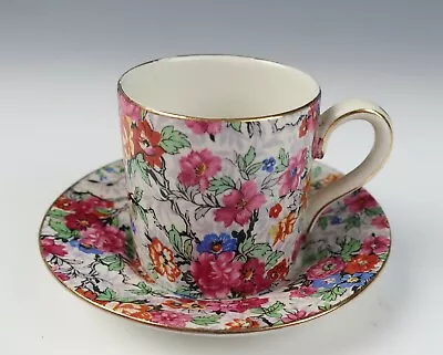 Buy Vintage Lord Nelson MARINA Chintz English Demitasse Cup & Saucer Coffee Ware • 25.63£