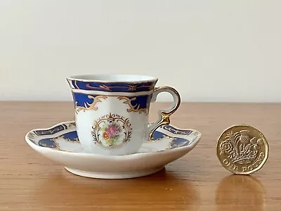 Buy Vintage Miniature Crown Porcelain Tea Cup And Saucer • 9.99£