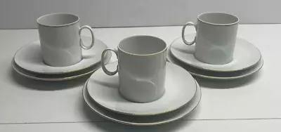 Buy Thomas Medaillon Gold Band Porcelain Cups, Saucers And Small Plates Set Of 3 • 17.85£
