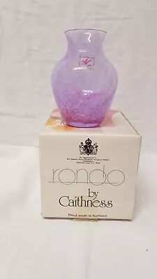 Buy Caithness Glass Small Vase - Perfect With Original Box • 5£