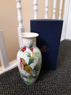 Buy Beautiful Old Tupton Ware Robin Bird Vase 8.75  High Unused & Boxed TW7949 • 12.99£