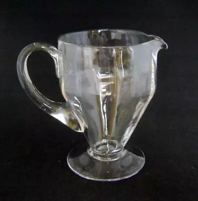 Buy Vintage Hand Blown Lead Crystal Glass Water Jug With Vertically Fluted Shape • 12£
