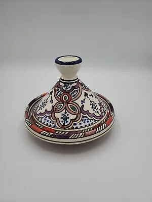 Buy SERGHINI SAFI Signed Tangine Pot Multicolored Moroccan Pottery • 11.56£
