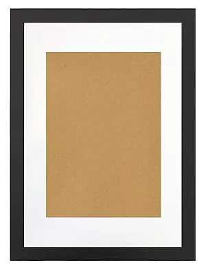 Buy White Black Oak Photo Picture Frame (With White Mount) A1 A2 A3 A4 A5 Home Décor • 9.49£