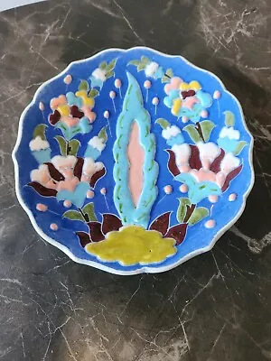 Buy Vintage Kutahya Porselen Small Floral Decorative Plate (very Old Alot Of Crazing • 0.99£