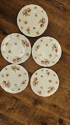 Buy Vtg Set Of 6 Plates Hammersley & Co Floral Fine Bone China , Dinner Plates • 30£