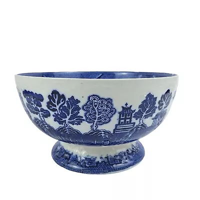 Buy Allertons Ltd England Blue Willow Pattern Large Bowl Antique Vintage • 50£