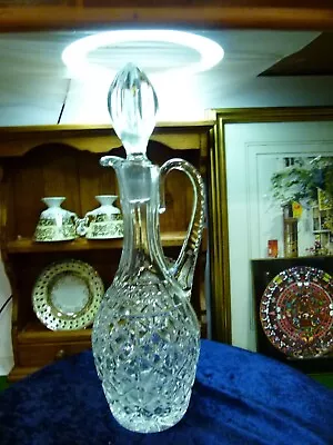 Buy Crystal Glass Decanter Caraf With Handle And Stopper 36cm,(14.17 ) 1.8kg • 15£