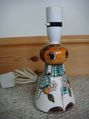 Buy Vintage Jersey Pottery Channel Islands Retro Girl Table Lamp Base/Stand • 38£