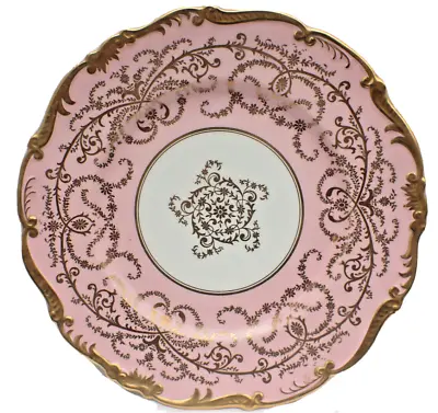 Buy Coalport Anniversary Pattern Dinner Plate Pink 27cm 10 1/2  Bc • 64.99£