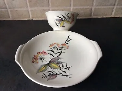 Buy Two Vintage Grindley England Romany Rye Platter & Bowl • 2.99£
