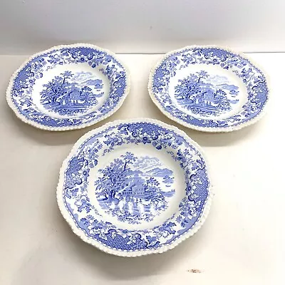 Buy 3 X Vintage Seaforth English Pottery Bowls Blue & White Transfer Ware • 19.99£