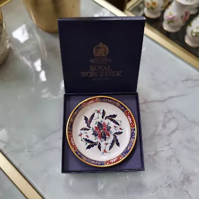 Buy BOXED Vintage Royal Worcester PRINCE REGENT Bone China Trinket Tray Pin Dish • 15£