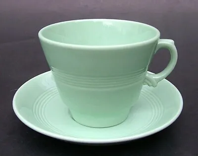 Buy Wood & Sons 1960's Green Beryl Pattern 100ml Coffee Cup With 2 Saucers - In VGC • 7.50£