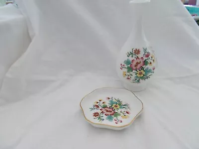 Buy Coalport Ming Rose Vase And Trinket Tray • 4.99£