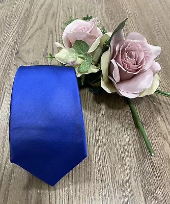 Buy Stanley Ley Men's Royal Blue 100% Silk Classic Tie W 3.5'' L 61.25'' • 7.99£