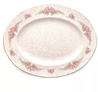 Buy Vintage  Oval Platter John Maddock And Son Fairfield PINK CHINA Chintz Plates • 57.19£