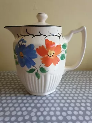 Buy Vintage Arthur Wood Coffee Pot. Floral Design. Made In England.  • 12£