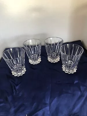Buy 4 Rosenthal Heavy Crystal Blossom Whiskey Glasses In Excellent Cond. Germany • 154.07£