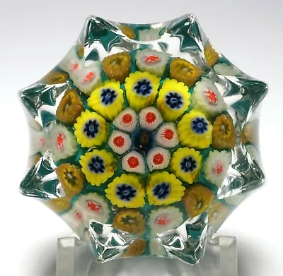 Buy Miniature Strathearn Eight Pointed Star Concentric Millefiori Paperweight • 73.85£