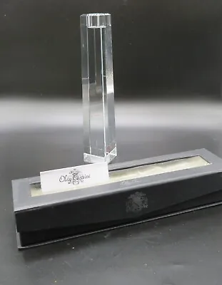 Buy VTG Oleg Cassini Lead Crystal 10  Tall Candlestick Holder In Presentation Box • 24.11£