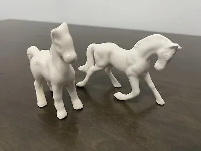 Buy Porcelain Horse Figurine White Bone China Japan Vintage Mare Foal • 18.78£