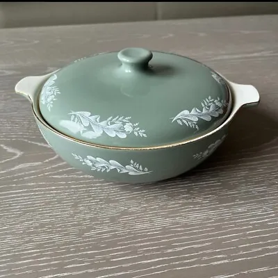 Buy Lidded Tureen Lord Nelson Pottery, Sage Green/white Leaf, Elijah Cotton • 18£