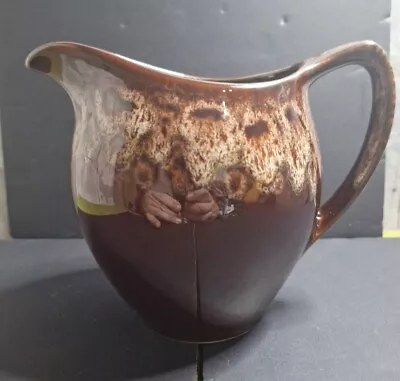 Buy Kernewek Pottery. CORNWALL Brown Drip Glaze- Jug • 10.99£