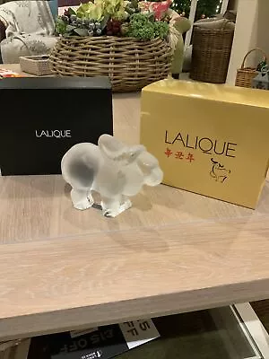 Buy Lalique Crystal Zodiac 2021 - Buffalo / Ox Beau Sculpture, Clear Ref: 10017000 • 129.99£