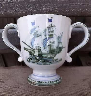 Buy Scarce Rye Pottery Mayflower Ship Commemorative 1620 - 1970 250 Years Loving Cup • 30£