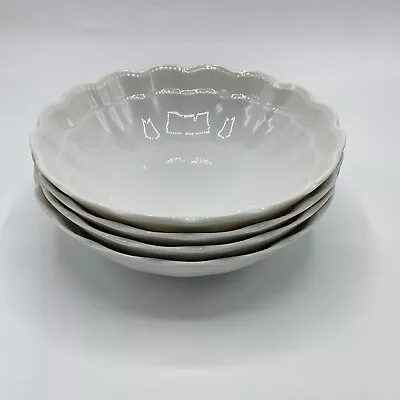 Buy 4 Kaiser Berry Bowl All White Romantica W Germany 6” Scalloped READ • 14.34£