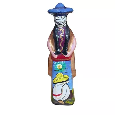 Buy Elegant￼ Hand Painted 12” Statue Ceramic Souvenir Progreso Yucatan Mexico • 27.62£
