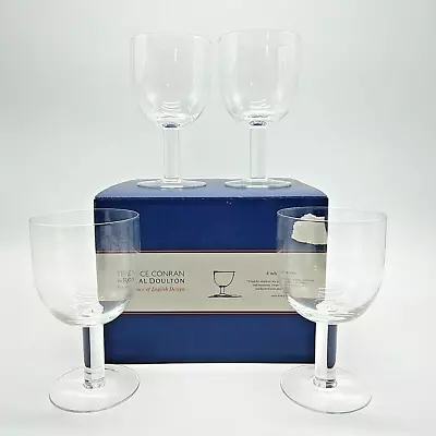 Buy X4 Terence Conran By Royal Doulton White Wine Glasses, English Design, Boxed • 40£