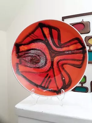 Buy Poole Pottery Delphis Plate Vintage Mid Century 1970s Cynthia Bennett MCM 8   • 18£