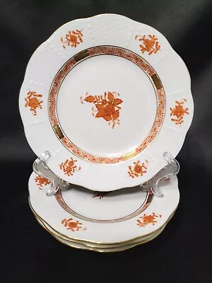 Buy MINT 4 HEREND Hungary Chinese Bouquet Rust Vintage DESSERT PLATES 8  • 265.54£