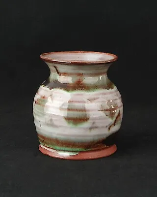 Buy Vintage Llangollen Wales Small Studio Pottery Vase  9.5 Cm • 14£