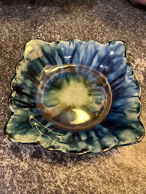 Buy Portmadoc Porthmadog Studio Art Pottery Wales Trinket Dish Blue & Green • 27.99£