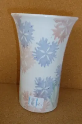 Buy Conwy Studio Pottery 16cm Tall Vase Flower Design Pastel Shades Paper Label • 12.50£