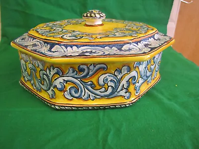 Buy Turkish Pottery Lidded Box • 64£