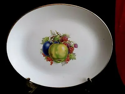 Buy Vintage Royal Tudor Ware Oval Serving Dish Plates Fruit Pattern Pottery England • 9£