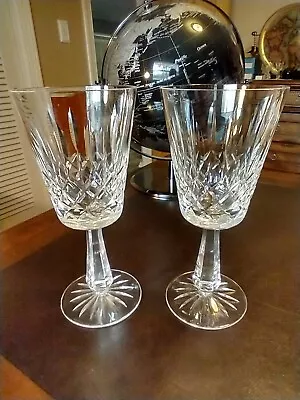 Buy Set Of Two Galway Clifden Irish Etched Crystal Goblets 7.75”Tall Stamped Galway • 35.91£