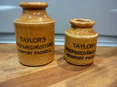 Buy Two Newport Pagnell Taylor's Mustard Pots, • 9.99£