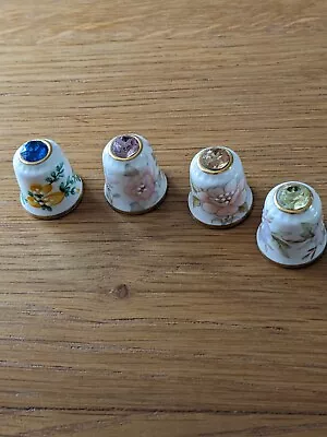 Buy Sutherland England Fine Bone Thimbles With Jewelled Top. • 7£